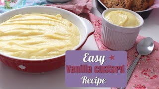 How to make simple Vanilla Custard  Recipe  Daniellas Home Cooking [upl. by Micaela64]