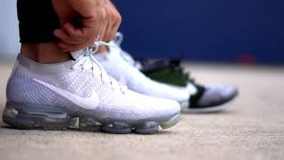 On The Foot EP9  Nike Air VaporMax Flyknit Pure Platinum [upl. by Namad229]