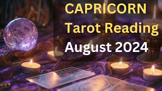 CAPRICORN August 2024♑️ CHANGE OF FORTUNE Monthly Tarot tarotreading [upl. by Aihsenor798]