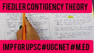 Fiedler Contingency Model of leadershipLPC THEORY Of Fiedler [upl. by Darraj]