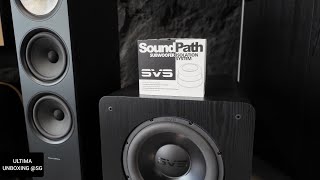 My Subwoofers New Shoes SVS Soundpath Subwoofer Isolator [upl. by Eivi270]