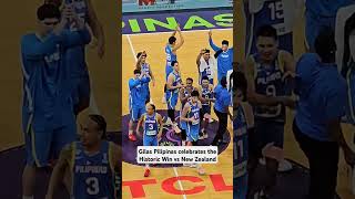 Gilas Celebrates the Historic Win vs New Zealand  Gilas Pilipinas vs New Zealand FIBA Asia Cup 2025 [upl. by Nur]