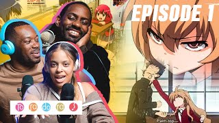 Toradora EP1 Reaction  quotTiger and Dragonquot WHAT IS HER PROBLEM 1x01 [upl. by Revlys]