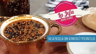 Receta Salsa pasilla con ajonjolí y piloncillo [upl. by Anelak554]