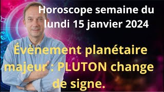 Astrologie horoscope semaine du lundi 15 janvier 2024 [upl. by Nosnarb74]