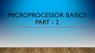 Microprocessor Basics Part 2  8085 Microprocessor  Microprocessor Concept [upl. by Nnuahs605]