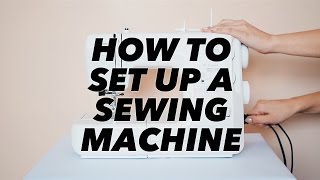 How to Set Up a Sewing Machine SEWING BASICS  WITHWENDY [upl. by Aneehsirk]