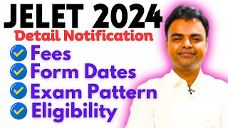 JELET 2024 Syllabus Exam Pattern Fees Jadavpur BTech Admission After Diploma in Hindi [upl. by Aivatnohs]