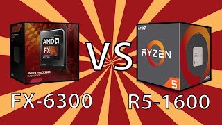 AMD R51600 vs FX6300  AMD 6 Core CPUs 5 Years Apart Benchmarks [upl. by Mcgrody334]