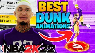 BEST DUNK ANIMATIONS on NBA 2K22 BEST GLITCHY DUNK PACKAGES NBA2K22 BEST ANIMATIONS [upl. by Nagn310]