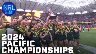 2024 NRL Pacific Championship medal presentation Australia v Tonga  NRL on Nine [upl. by Bettina]