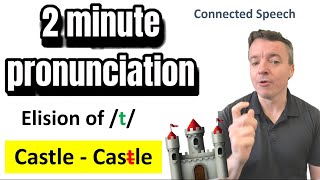 2 Minute Pronunciation  elision of t  connected speech [upl. by Appel]