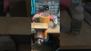 Round 2 stabilizing the Lignum Vitae carvers mallet [upl. by Suzy]