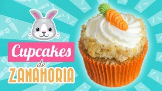 CUPCAKES DE ZANAHORIA  CARROT CUPCAKES  Quiero Cupcakes [upl. by Arot]