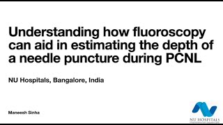 PCNL Puncture Technique NU Hospitals [upl. by Marpet]