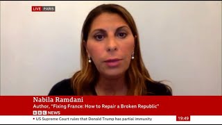 Nabila RAMDANI  BBC News  French Parliamentary Elections [upl. by Glennie]