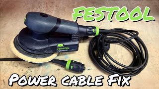 Repairing a Festool Plugit connector on a EST CE 1505 EQ Velcro sander [upl. by Elon]