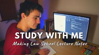 Law School Study With Me – My Killer Lecture Note Taking Method [upl. by Holton49]