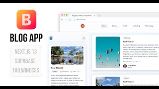 Fullstack Blog app build with Nextjs amp Supabase [upl. by Linell546]