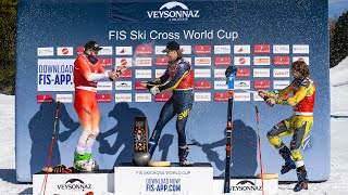 SkicrossWeltcup Veysonnaz 2024  Highlights [upl. by Hoeve291]