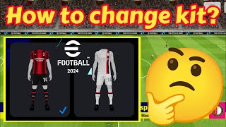 How to change kit in pes 2024 mobile change kit [upl. by Sunda]