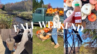 FALL WEEKEND VLOG  fall foliage thrifting exploring a new town [upl. by Lorrayne193]