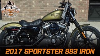 2017 HarleyDavidson Sportster 883 Iron XL883N Olive Gold Pearl [upl. by Anigriv]