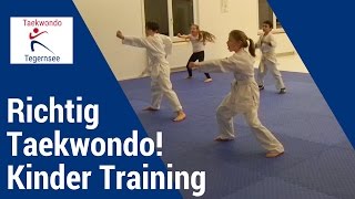 Taekwondo Training I Kinder Anfänger I TAEKWONDO TEGERNSEE [upl. by Scibert182]