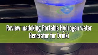 Review madeking Portable Hydrogen water Generator for Drinking Water SPE PEM Technology Water Ioniz [upl. by Wons]