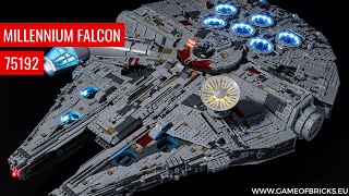 LEGO Millennium Falcon 75192 Light Kit Classic Version  Updated [upl. by Ardnuasak]