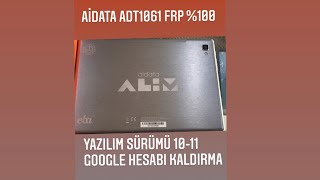 Aidata Tablet Formattan Sonra Google Hesabı İstiyor Çözümü 100 2021 [upl. by Enilorac]