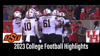 Oklahoma State vs Houston Football Game Highlights 11 18 2023 [upl. by Alihet]