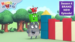 Cuboid Castle  Series 6  Learn to Count  Numberblocks [upl. by Odelet]