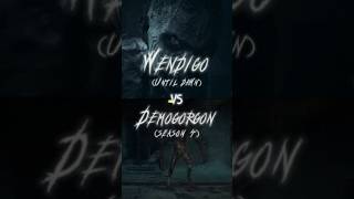 Wendigo Vs Demogorgon edit music battle strangerthings untildawnps5 horrorstories versus [upl. by Eelarol]