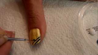 Tutorial uñas decoradas Nail art Nº44 Cinco tutoriales fáciles en unoMP4 [upl. by Sybille]