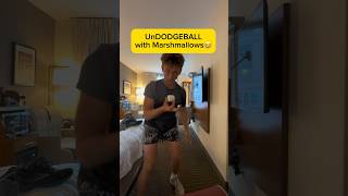 UnDODGEBALL GAME with MARSHMALLOWS😂 sports game dodgeball funny throw [upl. by Baten]