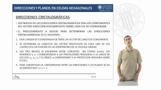 Direcciones y planos en celdas hexagonales  793  UPV [upl. by Jezabelle]