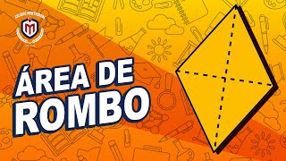 🔶 ¿Cómo sacar el ÁREA del ROMBO  Montessori [upl. by Pride]