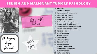 benign and malignant tumors pathology part 2 [upl. by Aimek]