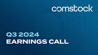 Comstock 3Q24 Earnings Call Recording [upl. by Nnylear]