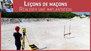 Les bons gestes en maçonnerie  Réaliser une implantation [upl. by Codding]