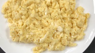 Perfect scramble eggs with cheese 🧀 cheesy and fluffy scrambled eggs 🥚 🥚 [upl. by Eselehs]