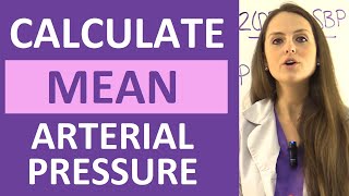 Mean Arterial Pressure MAP Calculation Formula Explained Nursing [upl. by Lleihsad372]