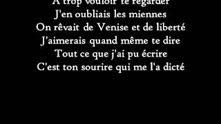 Francis Cabrel  LEncre de tes yeux  Paroles [upl. by Baerl457]