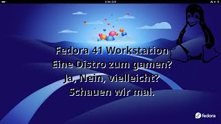 Fedora 41 Workstation Eine Distro zum gamen Schauen wir mal [upl. by Collier]