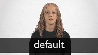 How to pronounce DEFAULT in British English [upl. by Neirrad]