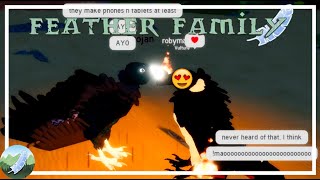 SUS player on FEATHER FAMILY  Roblox Feather Family [upl. by Binni]