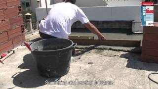 Building wall with premixed mortar ISOMAT MT80 by ISOMAT SA [upl. by Anitsuga]