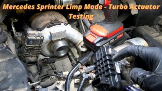 Mercedes  Dodge Sprinter Boost Pressure Regulator Control Positioner Error  Turbo Actuator Testing [upl. by Niko]