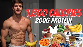 Full Day of Eating 1800 Calories  TASTY High Protein Low Fat Diet For Fat Loss [upl. by Neenwahs352]